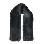 Kunstfell-Kreuzschal, Schwarz image number 1