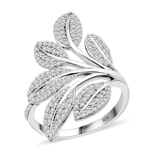 Lustro Stella Weißer Zirkonia Ring 925 Silber rhodiniert (Größe 20.00) image number 0
