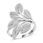 Lustro Stella Weißer Zirkonia Ring 925 Silber rhodiniert (Größe 20.00)