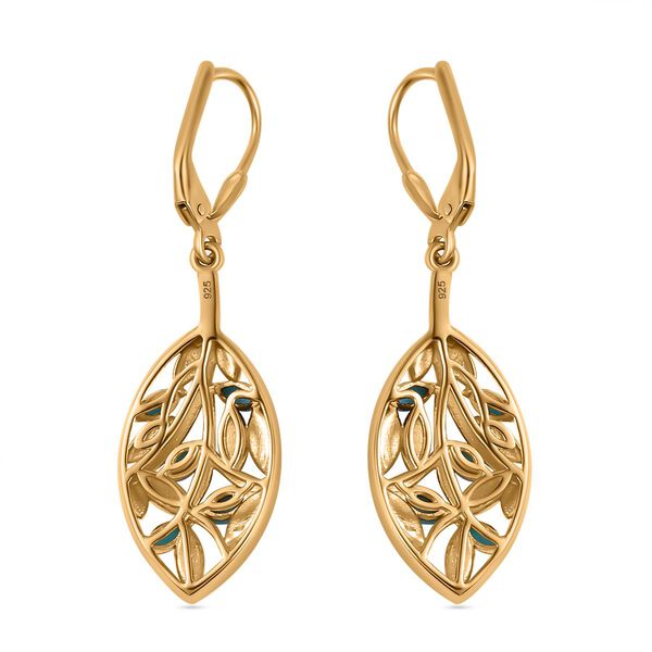 AA Sleeping Beauty T&uuml;rkis Ohrringe - 0,87 ct. image number 5