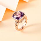AA Rose De France Amethyst Ring, 925 Silber Roségold Vermeil (Größe 17.00) ca. 7.18 ct image number 1