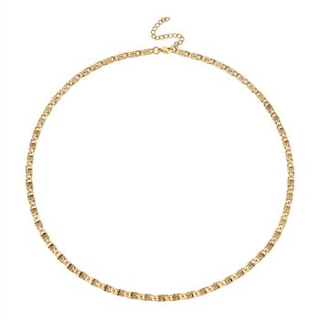 DESIGNER INSPIRIERT - 2er Fancy Ketten Set mit 5 cm Extender, Goldfarben