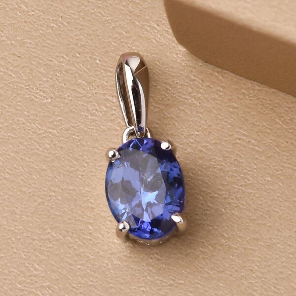 RHAPSODY AAAA Tansanit Solit&auml;r Anh&auml;nger in 950 Platin, 1,04 ct. image number 3