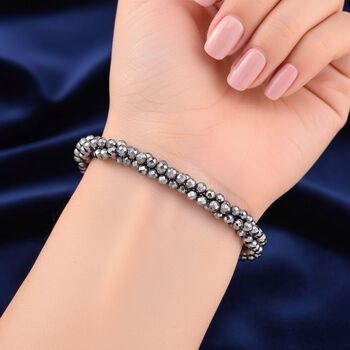 Terahertz Halskette ca. Flexibles cm 316L Edelstahl ca. 80.00 ct