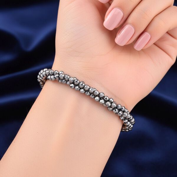 Terahertz Halskette ca. Flexibles cm 316L Edelstahl ca. 80.00 ct image number 2