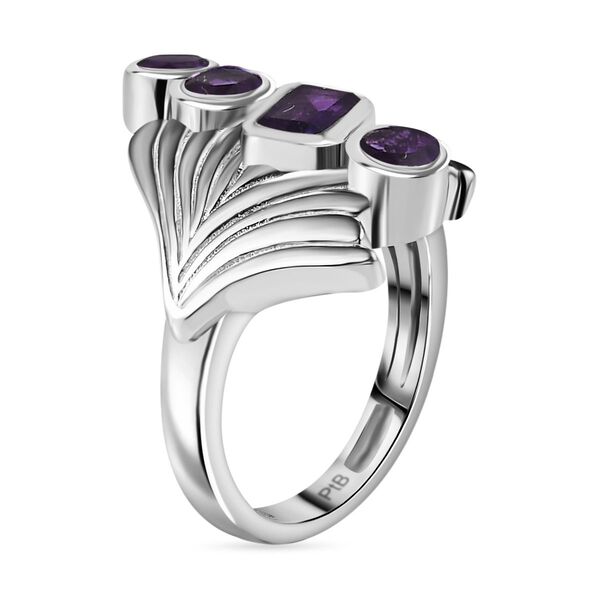 Afrikanischer Amethyst Ring Messing (Gr&ouml;&szlig;e 18.00) ca. 1,27 ct image number 5