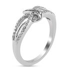 Diamant Ring 925 Silber Platin-Überzug image number 3