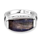 AAA Labradorit Ring 925 Silber rhodiniert (Größe 17.00) ca. 9,50 ct