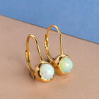 Natürliche, äthiopische Opal-Ohrringe, 925 Silber vergoldet ca. 1,09 ct image number 1