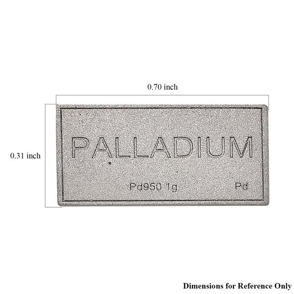 950 Palladium Barren, 1 Gramm, 0,78x1,77cm image number 3