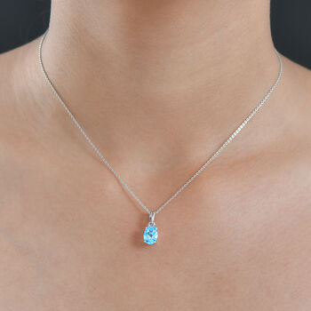 Himmelblauer Topas Anh&auml;nger - 1,55 ct.