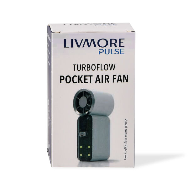 LIVMORE High Speed Mini Taschenventilator mit LED Licht, 3000 mAh Akku, 6 Geschwindigkeitsstufen, Lila image number 6