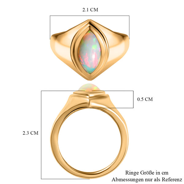 Natürlicher, äthiopischer Opal-Ring - 1,13 ct. image number 7