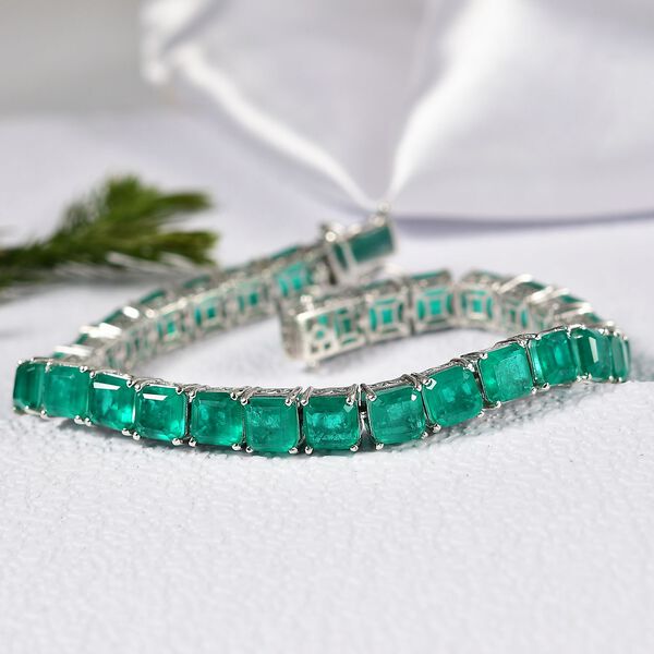 D'Joy Smaragd Triplett Quarz 20cm Armband - 38,22 ct. image number 2