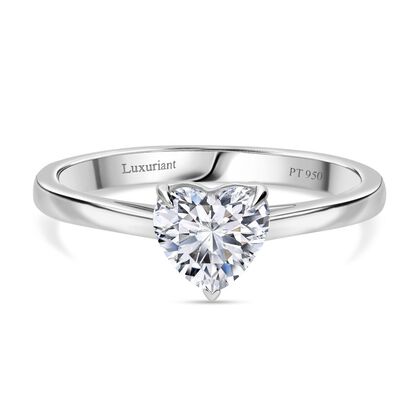 LUXURIANT DIAMOND - Lab Grown Diamant VS-EF SGL zertifiziert Ring, 950 Platin (Gr&ouml;&szlig;e 16.00) ca. 1,00 ct