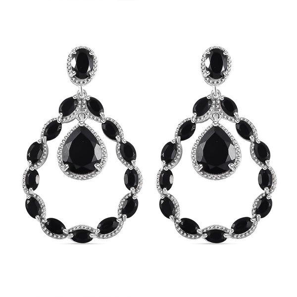 Schwarze Spinell-Ohrringe - 16,71 ct.