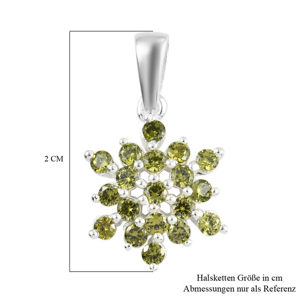 LUSTRO STELLA - Peridot Zirkonia Anh&auml;nger 925 Silber image number 6