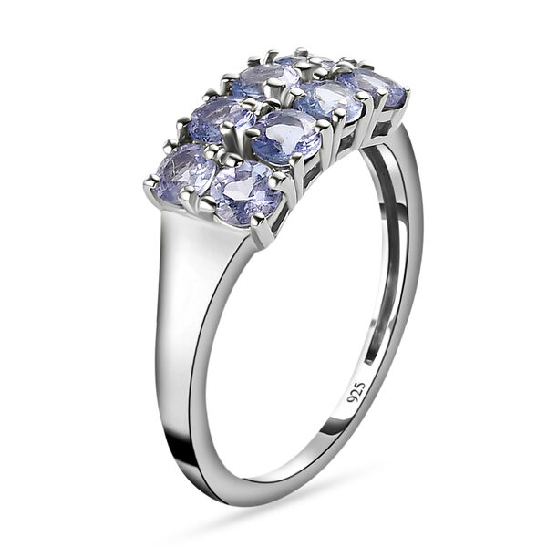 Tansanit-Ring, 925 Silber platiniert  ca. 0,86 ct image number 5