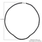 Schwarze Zirkonia-Halskette, ca. 45 cm, reines Messing ca. 50.00 ct image number 4