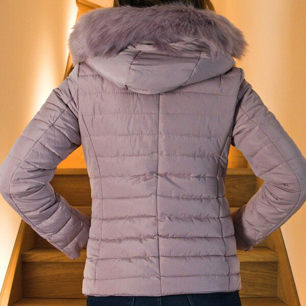19V69 by Alessandro Versace: Winterjacke mit Kapuze, Altrosa, XL image number 1