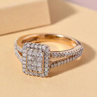 Diamant Ring 925 Silber vergoldet  ca. 0,50 ct image number 1
