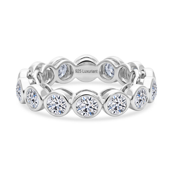 LUXURIANT DIAMOND - Lab Grown Diamant SI-GH SGL zertifiziert Ring 925 Silber Rhodiniert (Gr&ouml;&szlig;e 17.00) ca. 3.00 ct