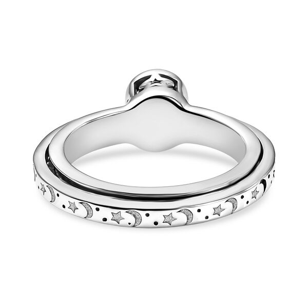 LUXURIANT SI-GH Labor Diamant Spinning Ring, 925 Silber rhodiniert - 0,50 ct. image number 6