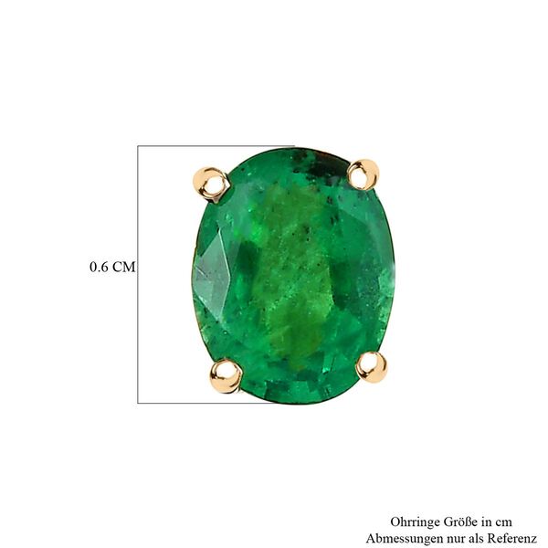 AAA Smaragd Ohrstecker - 0,70 ct. image number 5