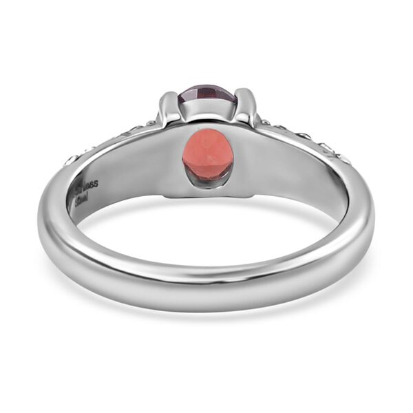 3er Set Roter Granat Anh&auml;nger mit Kette und Ring, 316L Edelstahl , ca. 0.60 ct image number 5