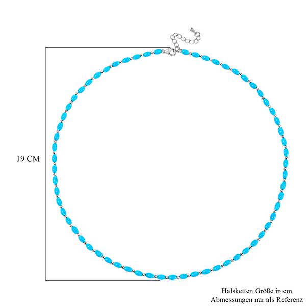 Sleeping Beauty Farbe Muschelkernperle Halskette ca. 50cm + 5cm Extender, Standard image number 6