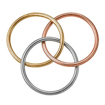 Flexibles, dreifarbiges Wickelarmband-Trio