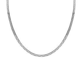 Fischgrätenkette in Silber 43cm