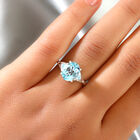 Himmelblauer Topas Ring 925 Silber  ca. 3,06 ct image number 2