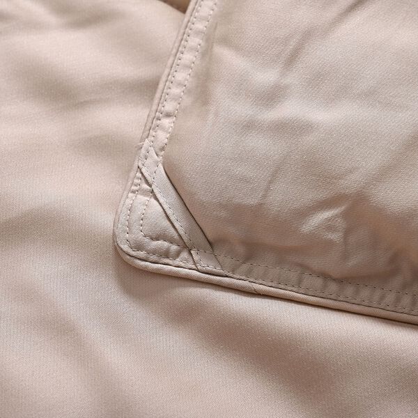 Winterbettdecke aus Bambusfaser mit eleganter Steppung und 100% Seidenfüllung, Champagner image number 4