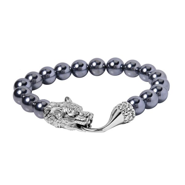 Terahertz Armband ca. 20 cm Reiner Edelstahl Antik-silber-Plattierung ca. 79.20 ct image number 0