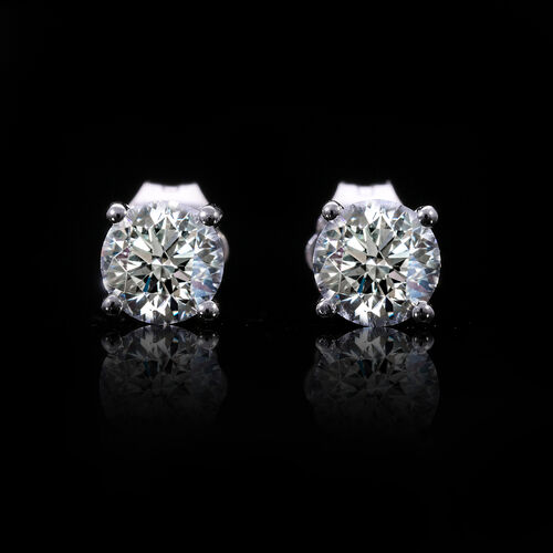 LUXURIANT DIAMOND- SGL zertifizierte VS-EF Labor Diamant Ohrringe in 585 Weißgold - 1 ct. image number 13