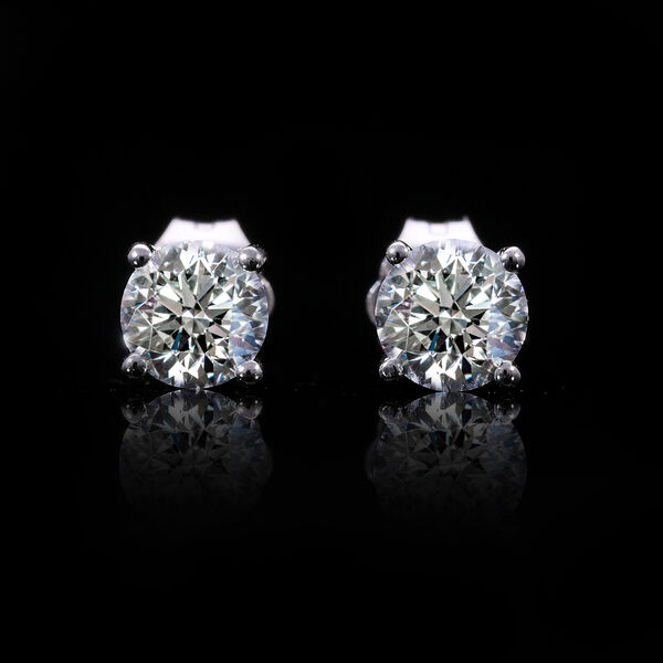 LUXURIANT SGL zertifizierte VS-EF Labor Diamant Ohrringe in 585 Weißgold - 1 ct. image number 13