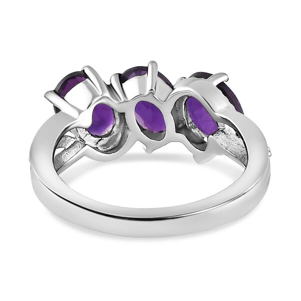 Afrikanischer Amethyst-Ring, (Gr&ouml;&szlig;e 16.00) Edelstahl, ca. 2,16 ct image number 6
