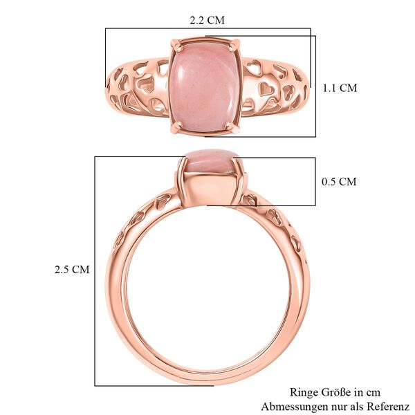 AA Vinicunca-Peruanischer Opal Ring 925 Silber 750 ros&eacute;vergoldet (Gr&ouml;&szlig;e 17.00) ca. 1,48 ct image number 5