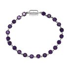 D'Joy AA Afrikanischer Amethyst Armband ca. 19 cm 925 Silber rhodiniert ca. 9.53 ct