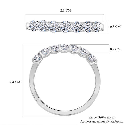 LUXORO SI-GH Labor Diamant Ring in 417 Weißgold - 1 ct. image number 5