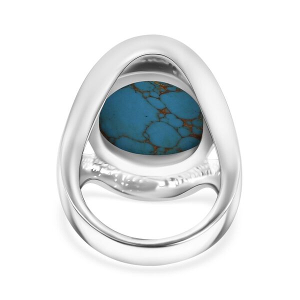 Blaues T&uuml;rkis-Ring - 12,14 ct. image number 6