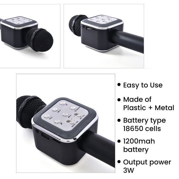 Multifunktions Karaoke Mikrofon, Gold image number 5