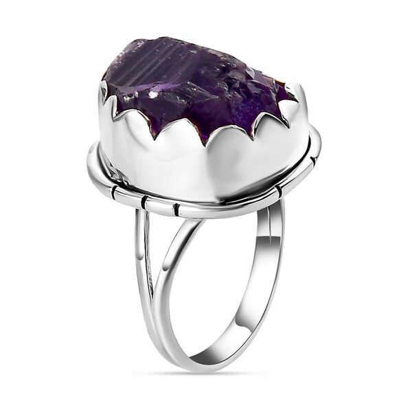 Afrikanischer Amethyst-Ring, 925 Silber  ca. 16,20 ct image number 5