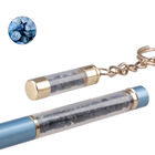 Premium Kollektion - Echter blauer Saphir-Kugelschreiber mit extra Mine und Schlüsselanhänger image number 3