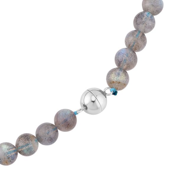 Runde Labradorit-Halskette image number 4