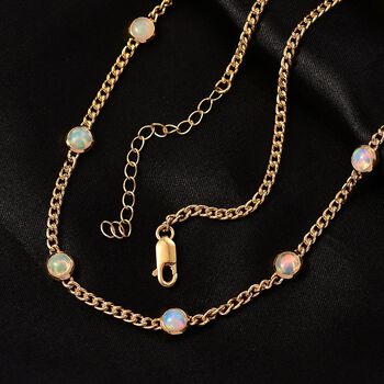 D'Joy AA &auml;thiopische Welo Opal 45+5cm Halskette - 3,11 ct.