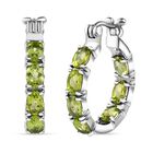 Peridot Ohrringe Edelstahl ca. 6,43 ct.