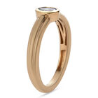 AA Tansanit Solitär Ring 925 Silber vergoldet  ca. 0,27 ct image number 4