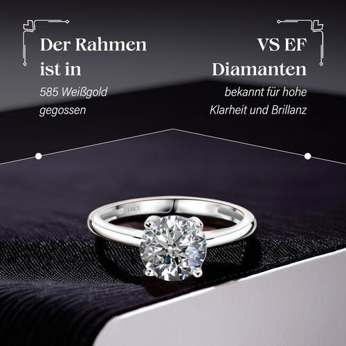 LUXURIANT DIAMOND- SGL zertifizierter VS-EF Labor Diamant Ring in 585 Weißgold - 3 ct. image number 6